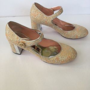 Rochas brocade Mary Jane pump